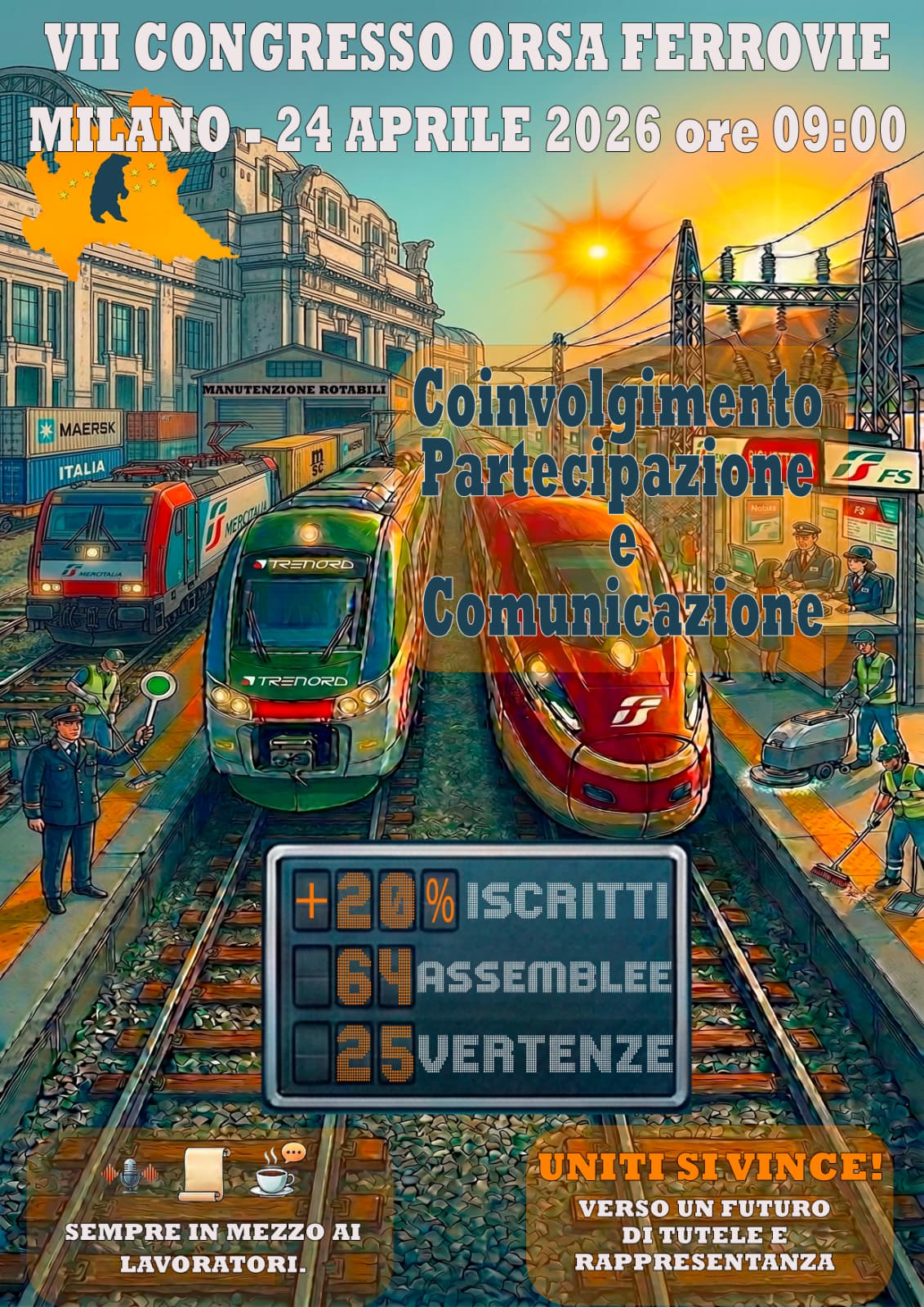 VII Congresso OR.S.A. Ferrovie Lombardia